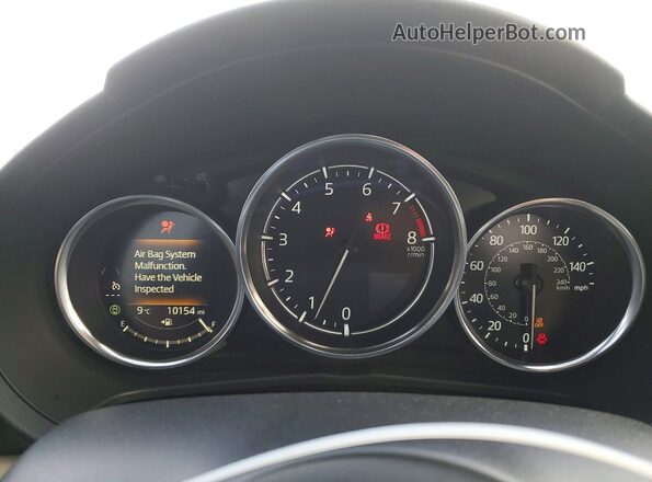 JM1NDAD70S0654281 2025 MAZDA MX-5 White Widok zestawu wskaźników