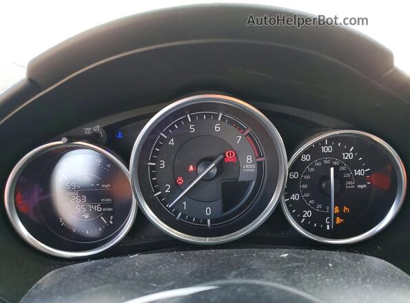 JM1NDAD71G0108290 2016 MAZDA MX-5 Black Instrument cluster view