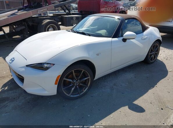 JM1NDAD77K0305327 2019 MAZDA MX-5 MIATA White Vista tres cuartos delantera izquierda