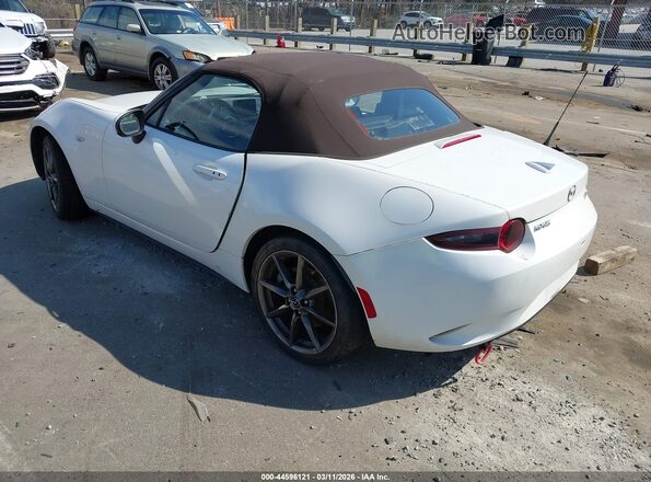 JM1NDAD77K0305327 2019 MAZDA MX-5 MIATA White Trasero izquierdo