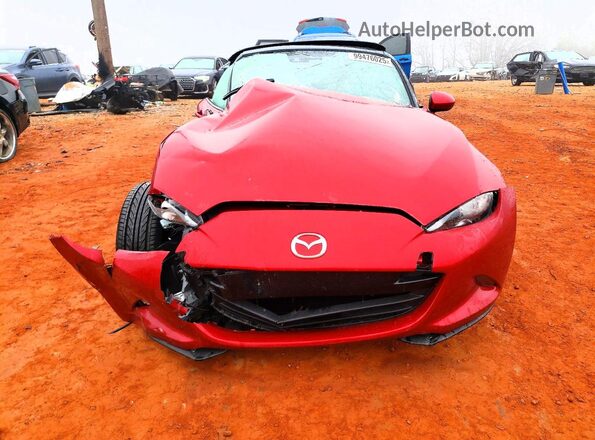 JM1NDAD79H0124805 2017 MAZDA MX-5 Red Դիմացի տեսք