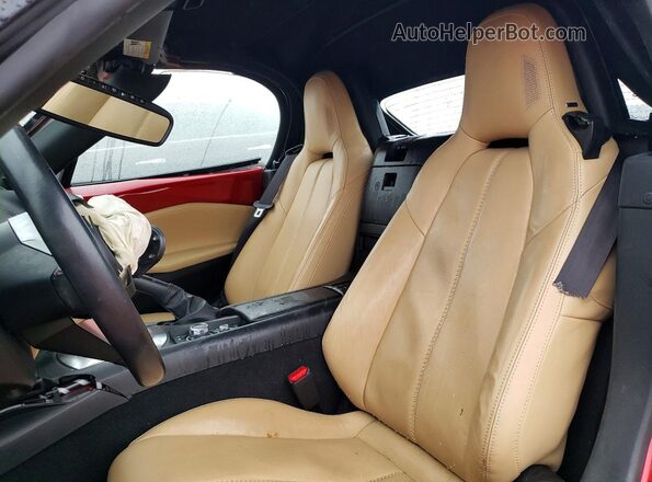 JM1NDAD79H0124805 2017 MAZDA MX-5 Red Հետևի նստատեղերի տեսք