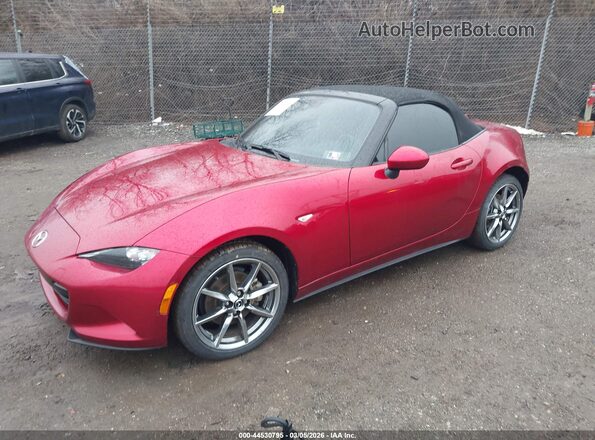 JM1NDAD79N0502715 2022 MAZDA MX-5 MIATA Red წინა მარცხენა ხედი სამი მეოთხედიდან