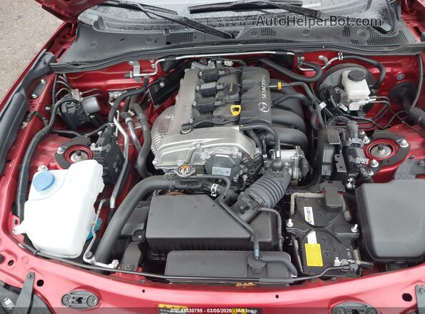JM1NDAD79N0502715 2022 MAZDA MX-5 MIATA Red უკანა ხედი
