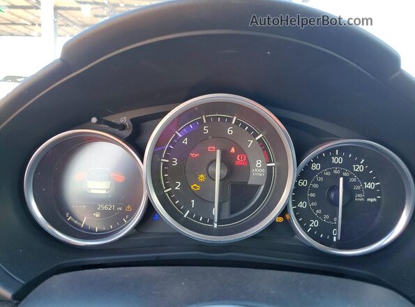 JM1NDAD7XP0558035 2023 MAZDA MX-5 White ხელსაწყოთა პანელის ხედი