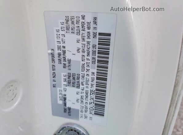 JM1NDAJ75L0417906 2020 MAZDA MX-5 White ძრავის განყოფილების ხედი