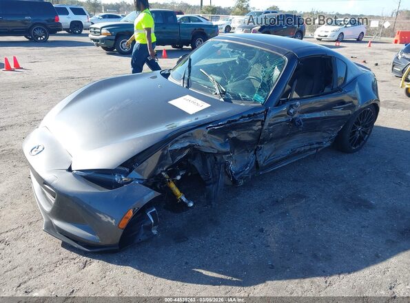 JM1NDAL70H0101365 2017 MAZDA MX-5 MIATA RF Gray Front left