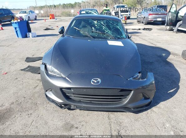 JM1NDAL70H0101365 2017 MAZDA MX-5 MIATA RF Gray Instrument cluster view