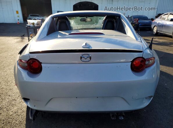 JM1NDAL72J0200792 2018 MAZDA MX-5 Silver Вид ззаду