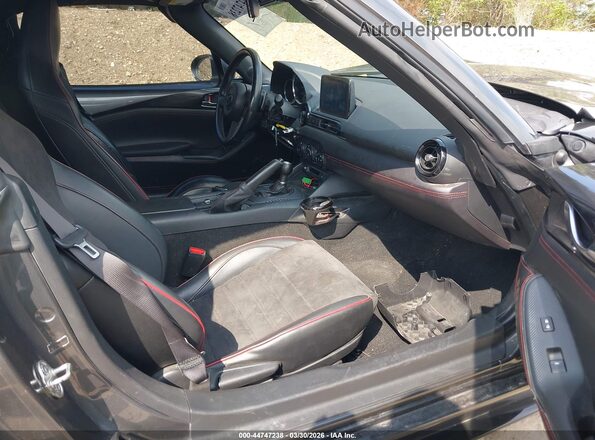 JM1NDAL76K0307605 2019 MAZDA MX-5 MIATA RF Gray Widok wnętrza z przodu