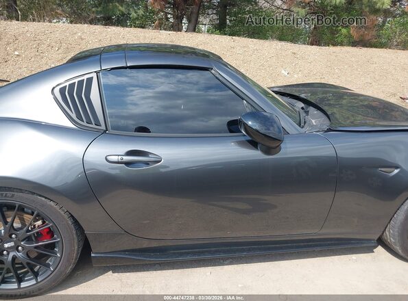 JM1NDAL76K0307605 2019 MAZDA MX-5 MIATA RF Gray Widok wnętrza z tyłu