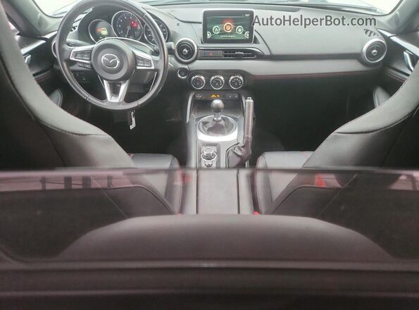 JM1NDAM70H0109271 2017 MAZDA MX-5 Gray Առջևի վահանակի տեսք