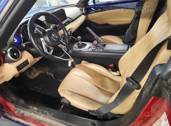 JM1NDAM70K0304326 2019 MAZDA MX-5 Blue Front interior view