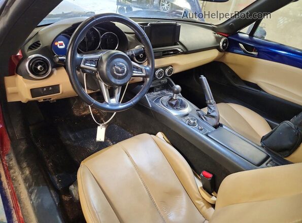 JM1NDAM70K0304326 2019 MAZDA MX-5 Blue Dashboard view