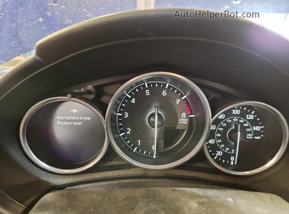 JM1NDAM70K0304326 2019 MAZDA MX-5 Blue Instrument cluster view