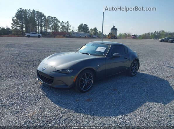 JM1NDAM71H0102782 2017 MAZDA MX-5 MIATA RF Gray Առջևի ձախ երեք քառորդ տեսարան