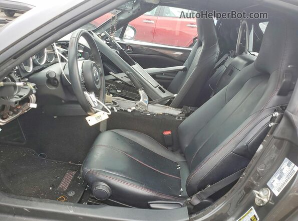 JM1NDAM71H0107044 2017 MAZDA MX-5 Gray წინა სალონის ხედი