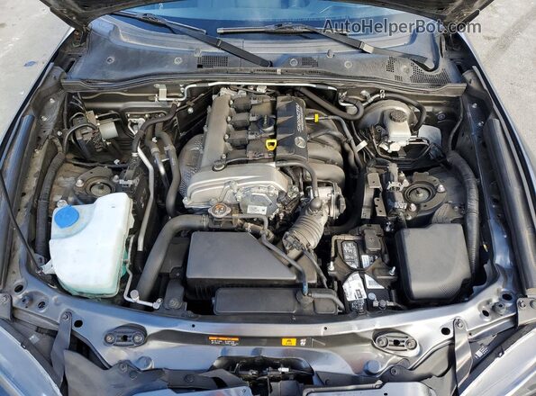 JM1NDAM72K0302173 2019 MAZDA MX-5 Gray Rear interior view
