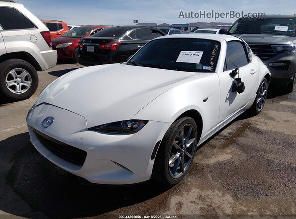 JM1NDAM72M0453226 2021 MAZDA MX-5 MIATA RF White Vista tres cuartos delantera izquierda