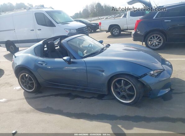 JM1NDAM73H0108115 2017 MAZDA MX-5 MIATA RF Синий Вид задней части салона