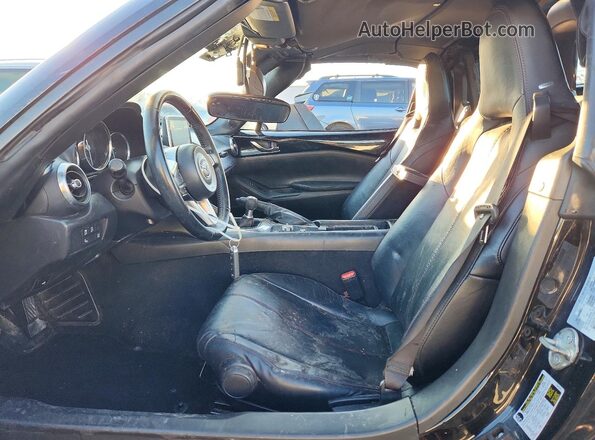 JM1NDAM73H0108146 2017 MAZDA MX-5 Black Widok wnętrza z przodu