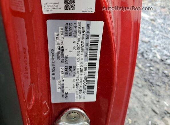 JM1NDAM74M0455883 2021 MAZDA MX-5 Red Engine compartment view