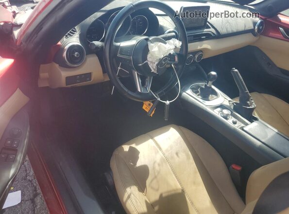 JM1NDAM75H0105653 2017 MAZDA MX-5 Red Vista del salpicadero