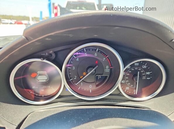 JM1NDAM77H0108831 2017 MAZDA MX-5 White Вид щитка приладів