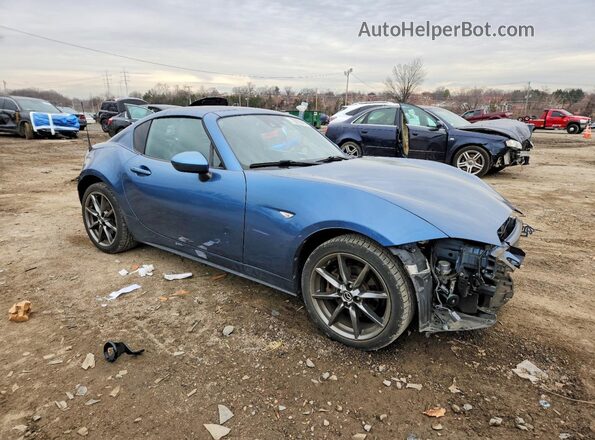 JM1NDAM77J0204478 2018 MAZDA MX-5 Blue Передня права чверть