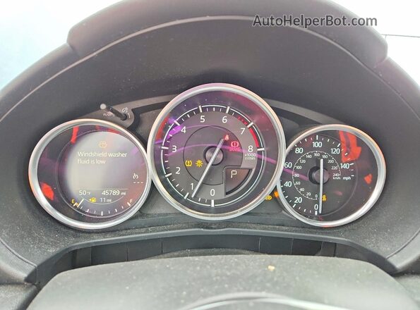 JM1NDAM77J0204478 2018 MAZDA MX-5 Blue Вид щитка приладів