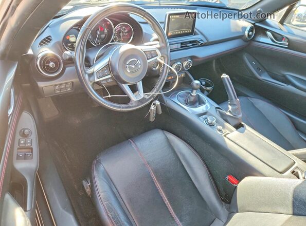 JM1NDAM78H0108742 2017 MAZDA MX-5 Gray Вид панелі приладів