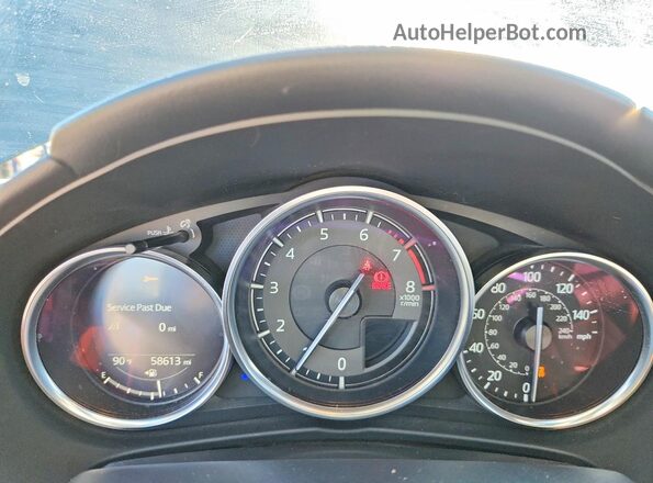 JM1NDAM78H0108742 2017 MAZDA MX-5 Gray Вид щитка приладів