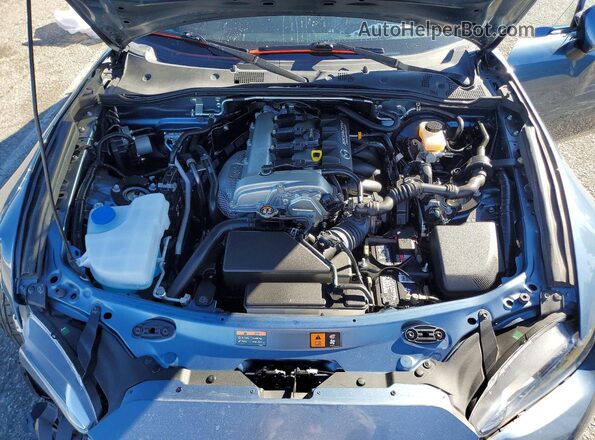 JM1NDAM79H0109012 2017 MAZDA MX-5 Blue უკანა სალონის ხედი