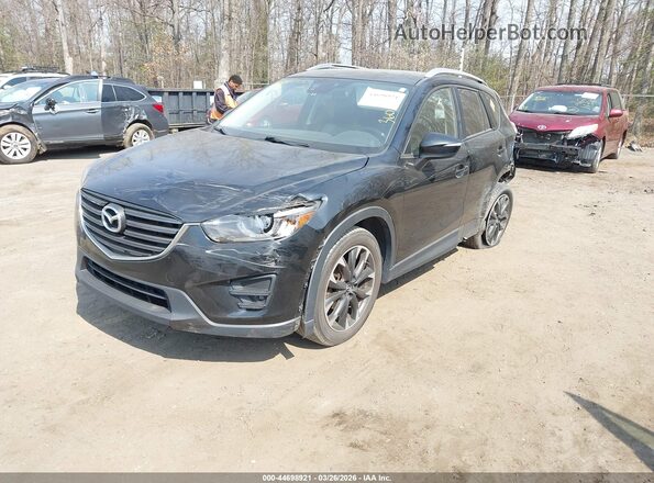 JM3KE4DY0G0732101 2016 MAZDA CX-5 Black წინა მარცხენა ხედი სამი მეოთხედიდან
