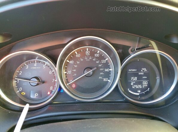 JM3KE4DY7G0633372 2016 MAZDA CX-5 Red ხელსაწყოთა პანელის ხედი