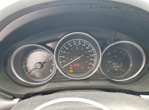 JM3KFABL3L0732039 2020 MAZDA CX-5 White ხელსაწყოთა პანელის ხედი