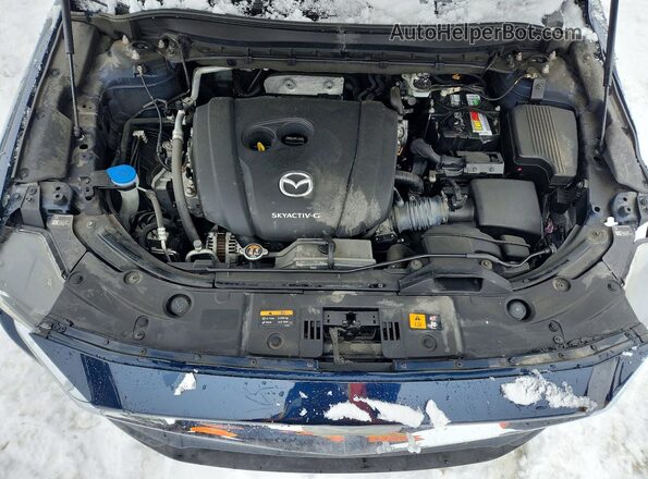 JM3KFACM2M0302866 2021 MAZDA CX-5 Blue Вид підкапотного простору