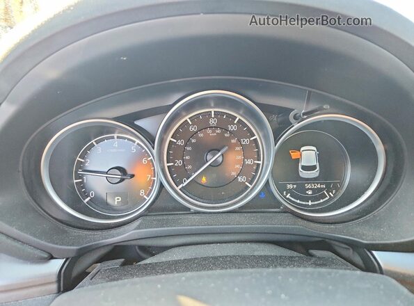 JM3KFACM2M0302866 2021 MAZDA CX-5 Blue Вид щитка приладів