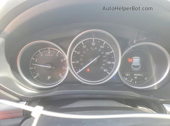 JM3KFACM7M1317373 2021 MAZDA CX-5 Red Instrument cluster view
