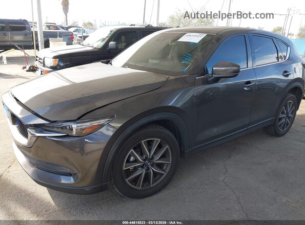JM3KFADL6H0170027 2017 MAZDA CX-5 Серый Передняя левая четверть