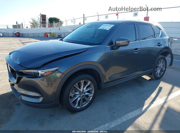 JM3KFBAYXM0411653 2021 MAZDA CX-5 Gray Առջևի ձախ երեք քառորդ տեսարան