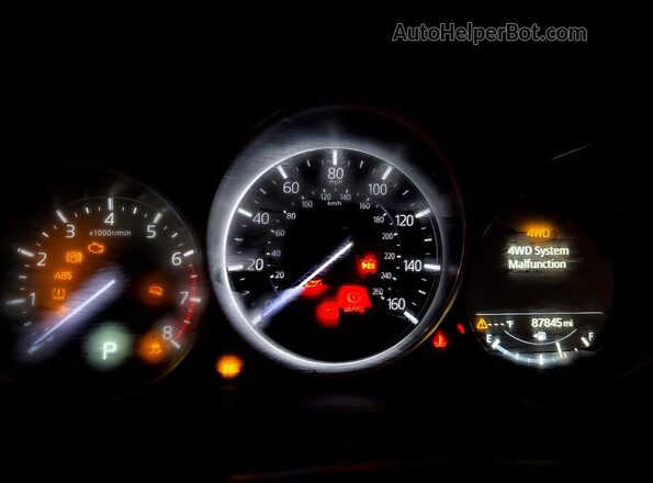 JM3KFBCM1M0362692 2021 MAZDA CX-5 Maroon Instrument cluster view