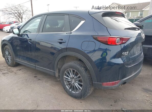 JM3KFBCM2M0399850 2021 MAZDA CX-5 Blue Trasero izquierdo