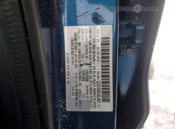 JM3KFBCM3M0415375 2021 MAZDA CX-5 Blue VIN կոդի պիտակի տեսք