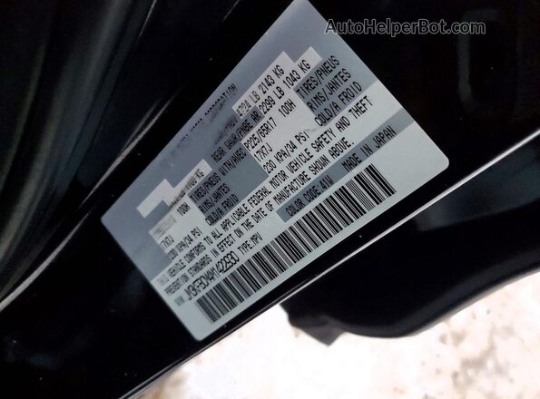 JM3KFBCM4M1422930 2021 MAZDA CX-5 Black Vista del compartimento del motor