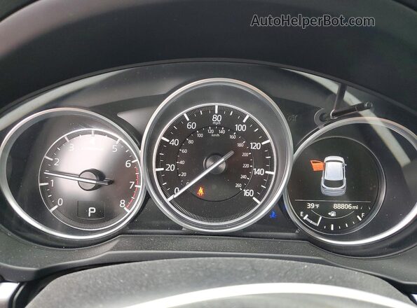 JM3KFBCM5K0596816 2019 MAZDA CX-5 Blue ხელსაწყოთა პანელის ხედი