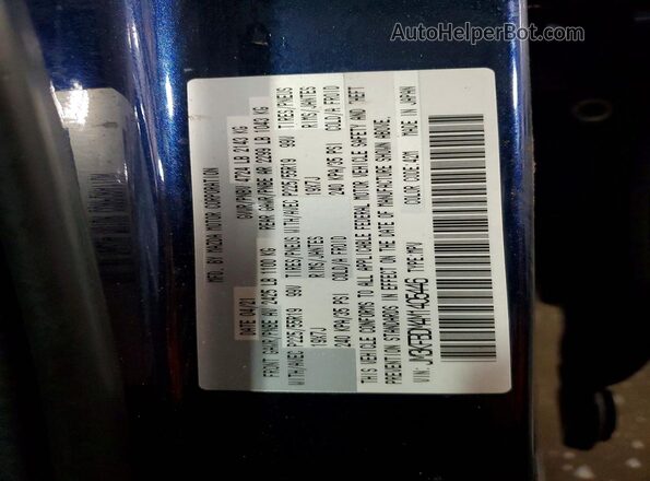 JM3KFBDM4M1405446 2021 MAZDA CX-5 Blue Widok naklejki z numerem VIN