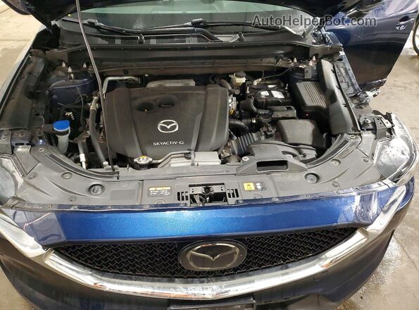JM3KFBDM4M1405446 2021 MAZDA CX-5 Blue Widok wnętrza z tyłu