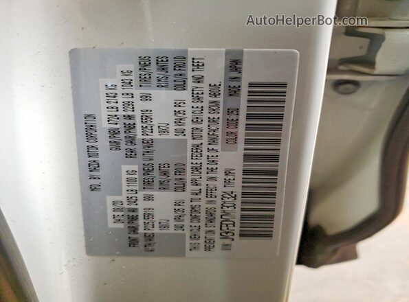 JM3KFBDM7M1301324 2021 MAZDA CX-5 White Widok naklejki z numerem VIN