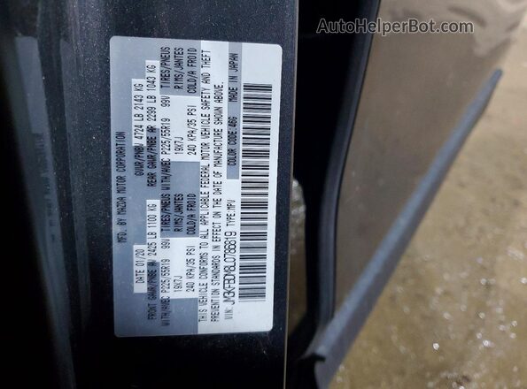 JM3KFBDM8L0786819 2020 MAZDA CX-5 Серый Вид наклейки с VIN-кодом